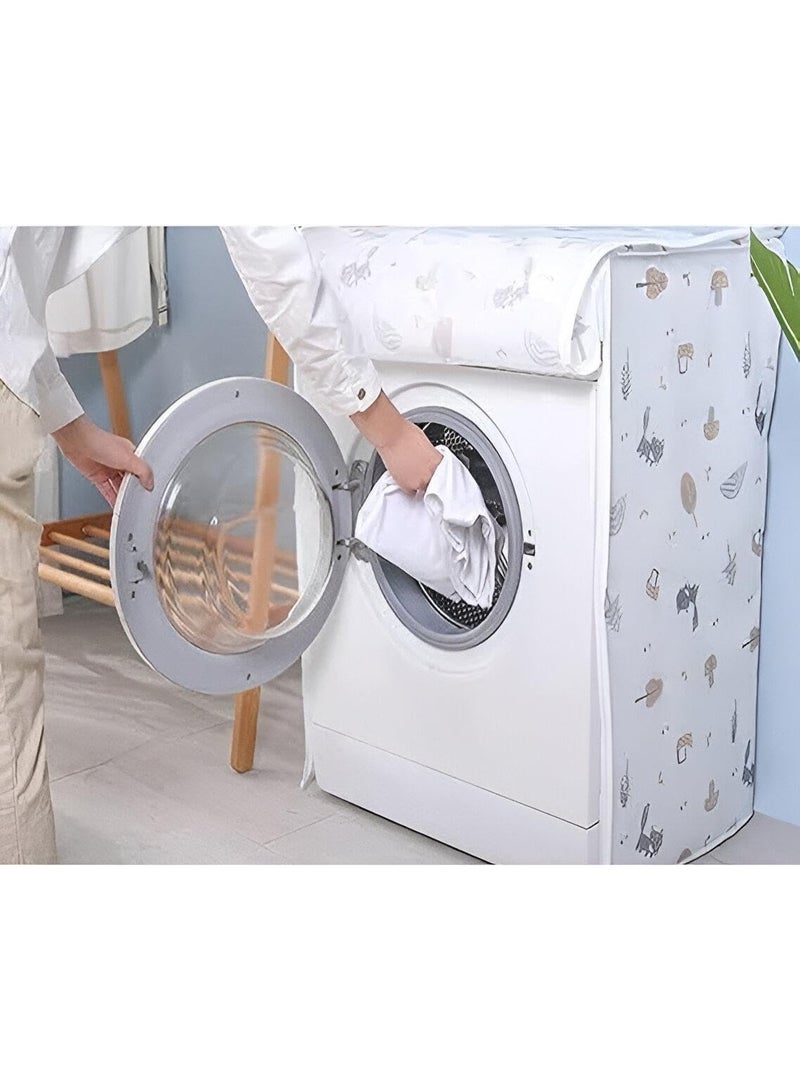 Front-loading washing machine cover - waterproof and dustproof, fits most washing machines and dryers, multiple shapes - Image 5