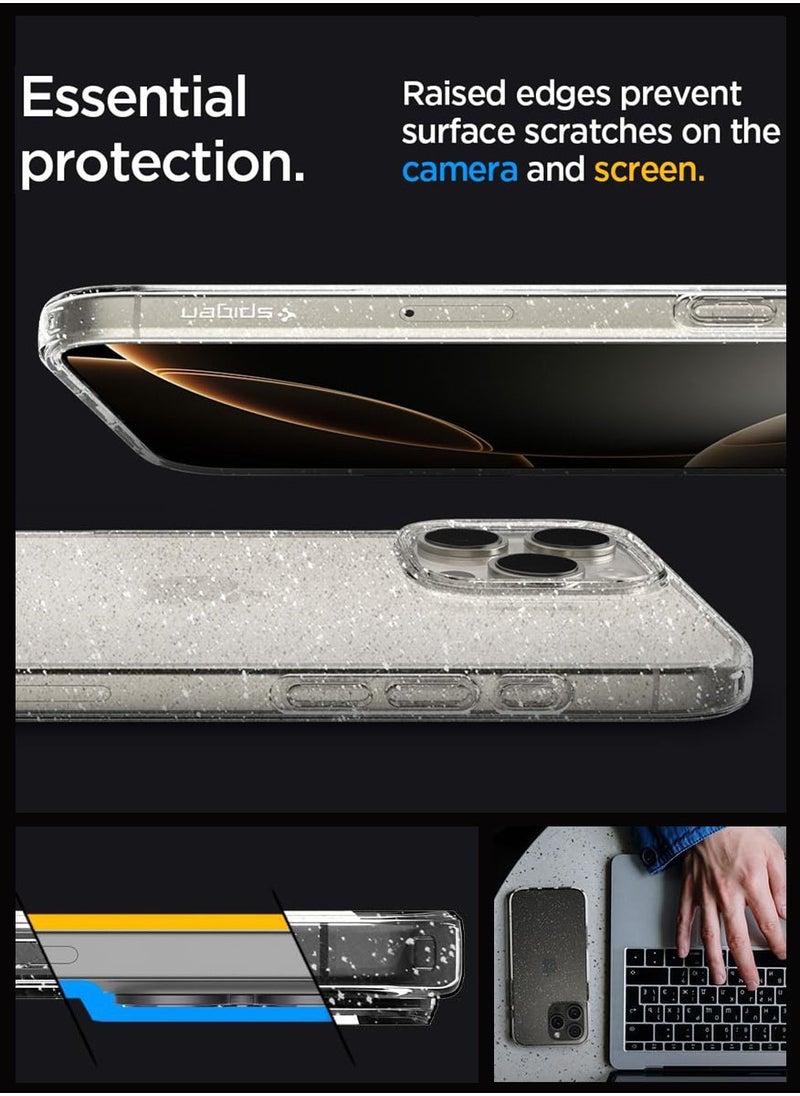Spigen - غطاء حماية لامع من الكريستال السائل لهاتف iPhone 16 Pro Max (2024) - كريستال كوارتز - Image 1