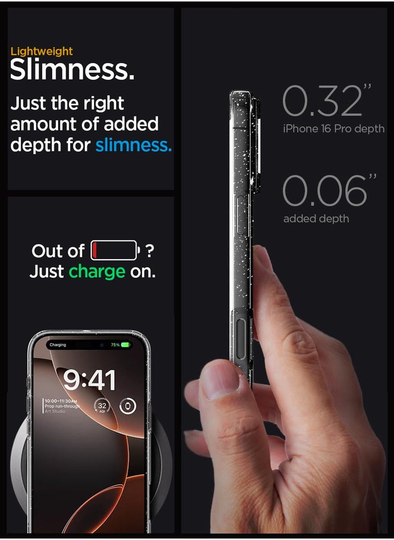 Spigen - غطاء حماية لامع من الكريستال السائل لهاتف iPhone 16 Pro Max (2024) - كريستال كوارتز - Image 1