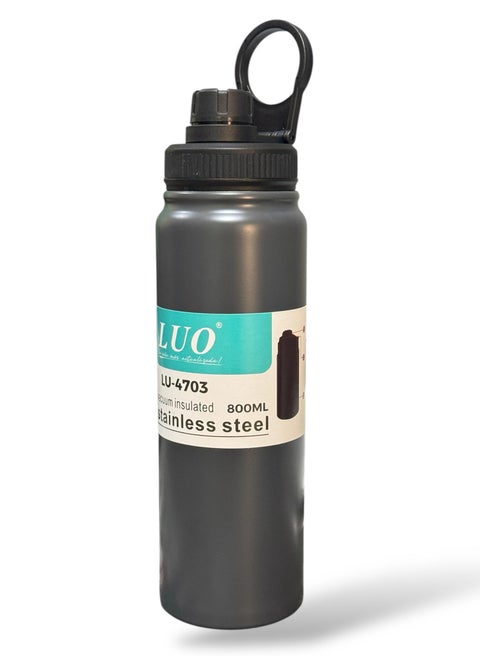 QSHOP® Thermal Bottle 800ml – with Ergonomic Handle for Easy Carry, Airtight Leak Proof Lock, Advanced Vacuum Insulation Technology to Keep Liquids Hot or Cold for a Long Time