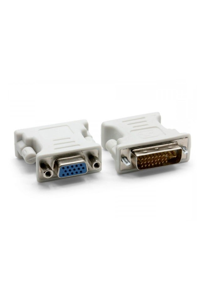 Adapter from DVI-I male 24+5 PIN to VGA female - Image 1