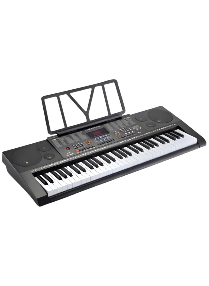 YONGMEI YM-823 Electronic Keyboard 61 Keys Portable Piano Organ with USB Port - 300 Tones & Rhythms with Headphone Output, Power Adapter, Note Stand & Manual for Students & Beginners - 5 Octaves - Image 1