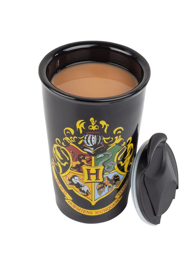 سيفين20 كوب قهوة للسفر من Seven20 Harry Potter Hogwarts، 14 أونصة - كوب سيراميك بتصميم شعار المنزل - مرخص رسميًا - هدية عيد الميلاد للأطفال والمراهقين والبالغين - Image 2