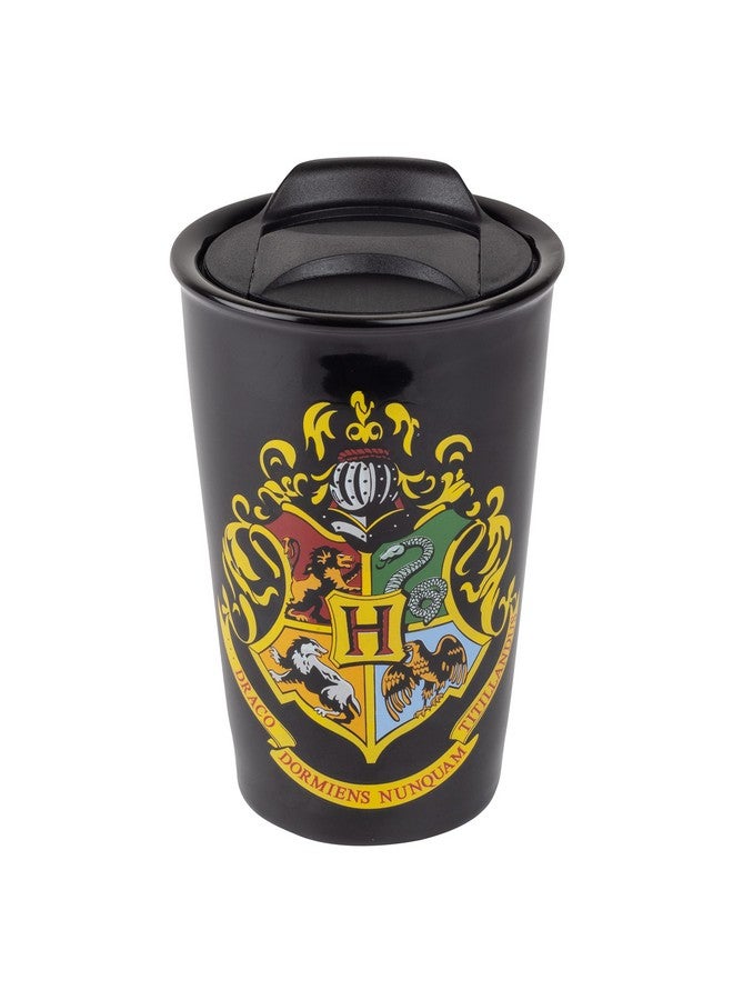 سيفين20 كوب قهوة للسفر من Seven20 Harry Potter Hogwarts، 14 أونصة - كوب سيراميك بتصميم شعار المنزل - مرخص رسميًا - هدية عيد الميلاد للأطفال والمراهقين والبالغين - Image 1