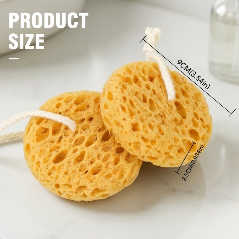 2 Pack Seaweed Exfoliating Sponge for Deep Cleansing Dead Skin Removal Bathing - Image 3