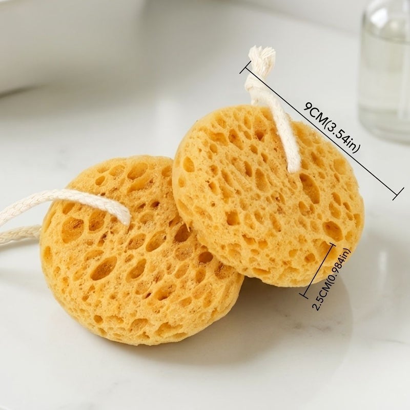 2 Pack Seaweed Exfoliating Sponge for Deep Cleansing Dead Skin Removal Bathing - Image 1