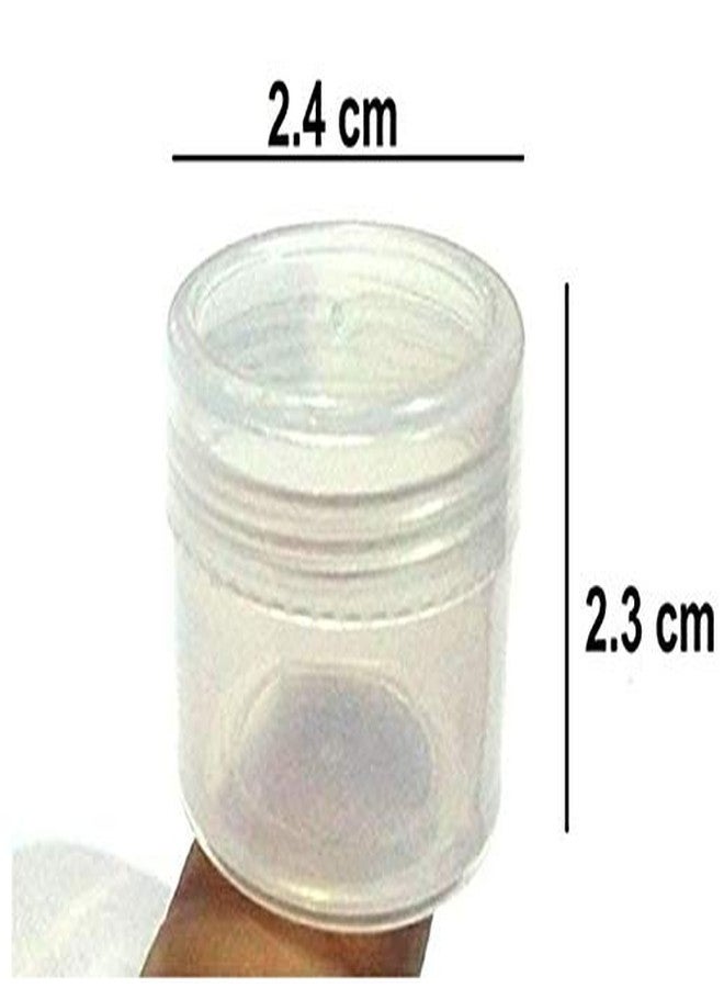 Right Small Tiny Containers Plastic Clear Boxes with Screw lid 5 ml (Pack of 12) - Image 2