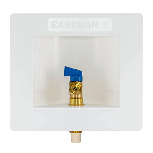 Eastman 1/2 inch CPVC Connection Ice Maker Outlet Box, Quarter Turn Ball Valve, Pre-Assembled, 60234 - Image 1