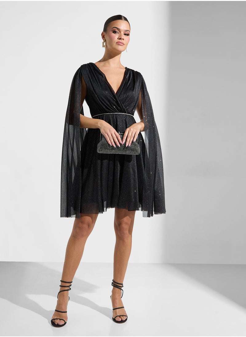 Ella Limited Edition Sparkle Overlay Dress  - Image 4