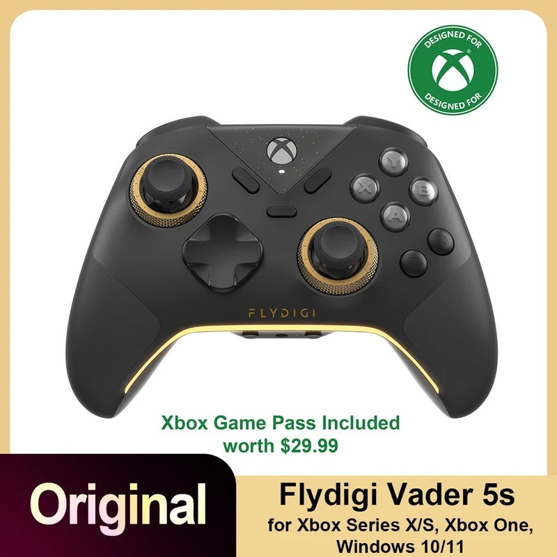 Flydigi Vader 5S Wired Controller, ForceFlex Adjustable Tension Joysticks, for Xbox Series X|s, Xbox One, Windows 10/11 - Image 1