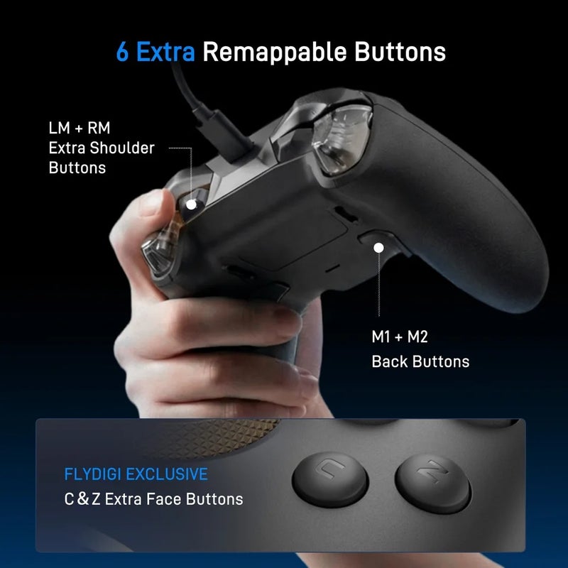 Flydigi Vader 5S Wired Controller, ForceFlex Adjustable Tension Joysticks, for Xbox Series X|s, Xbox One, Windows 10/11 - Image 5