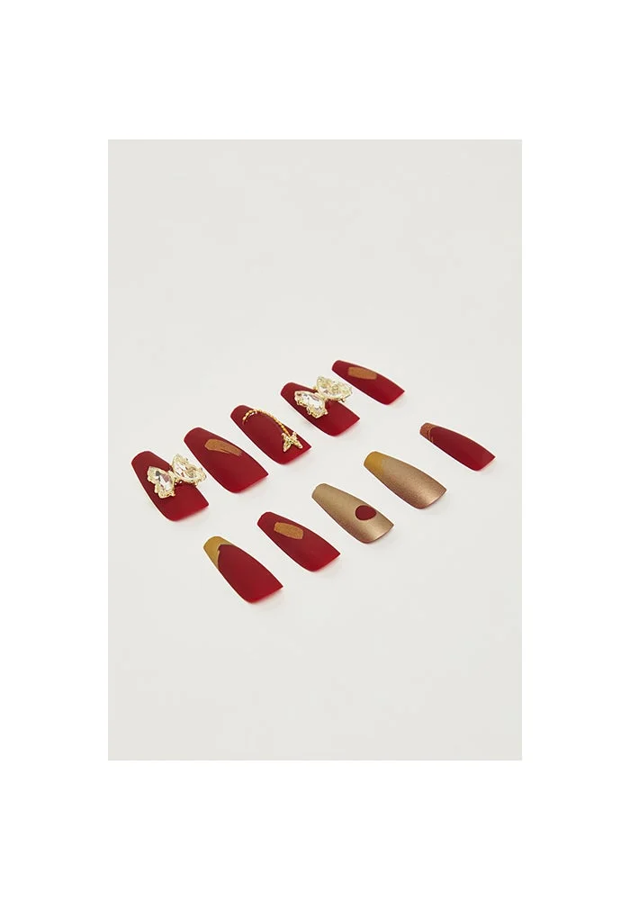 أر أند بي Wearable Stick-On Nails Set
