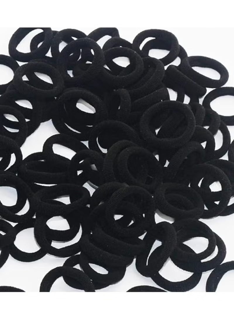 Akarm 220 Pcs Black Elastic Hair Bands Set - High Elasticity Soft Hair Ties for Kids & Women. - Image 2