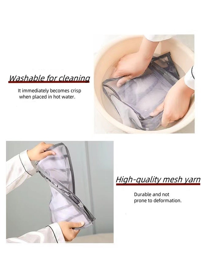 3-Piece Pack Foldable Multi-Compartment Underwear Storage Box, Drawer-Type Clothing Storage Box, Wardrobe Organizer, Suitable For Underwear/Underpants/Socks/Bras/Ties - Image 5