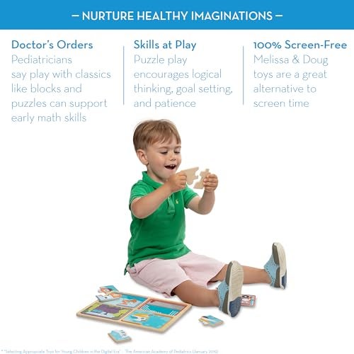 Melissa & Doug لعبة بازل خشبية طبيعية من ميليسا ودوج: استعد، انطلق (أربعة ألغاز مركبات مكونة من 4 قطع) - Image 3