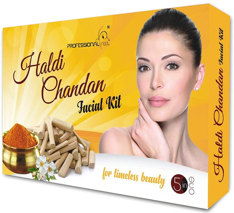 Professional Feel Haldi Chandan Facial Kit Beauty Facial kit Fairness Suitable For All Age All Type of Skin Solution Best Facial kit ever in India 500 Gm - Image 3