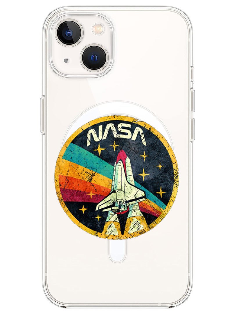 Theodor Magnetic Case for iPhone 14 6.1-inch Compatible with MagSafe Wireless Charging, Shockproof Phone Bumper Cover Nasa 2 - Image 1
