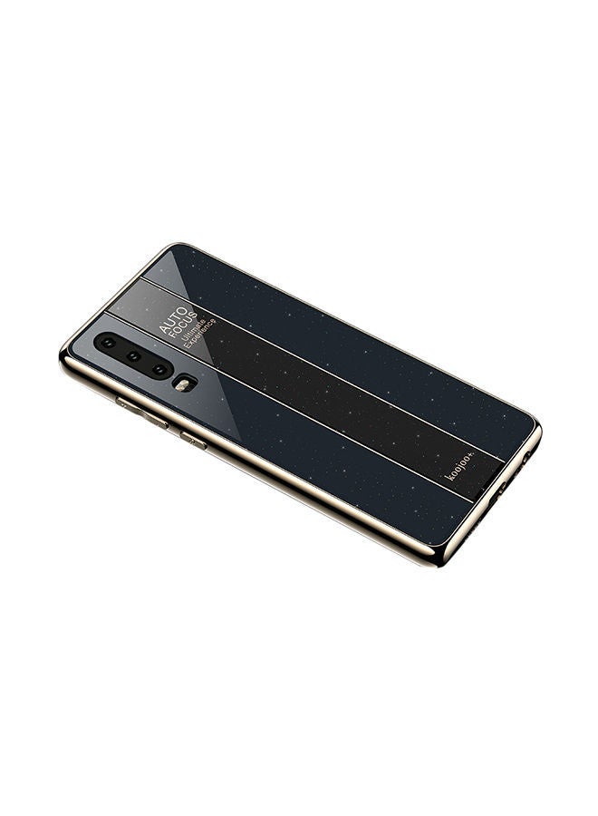 NIBEMINENT Mirror Plating Silicone Protective Case Cover For Huawei P30 Black