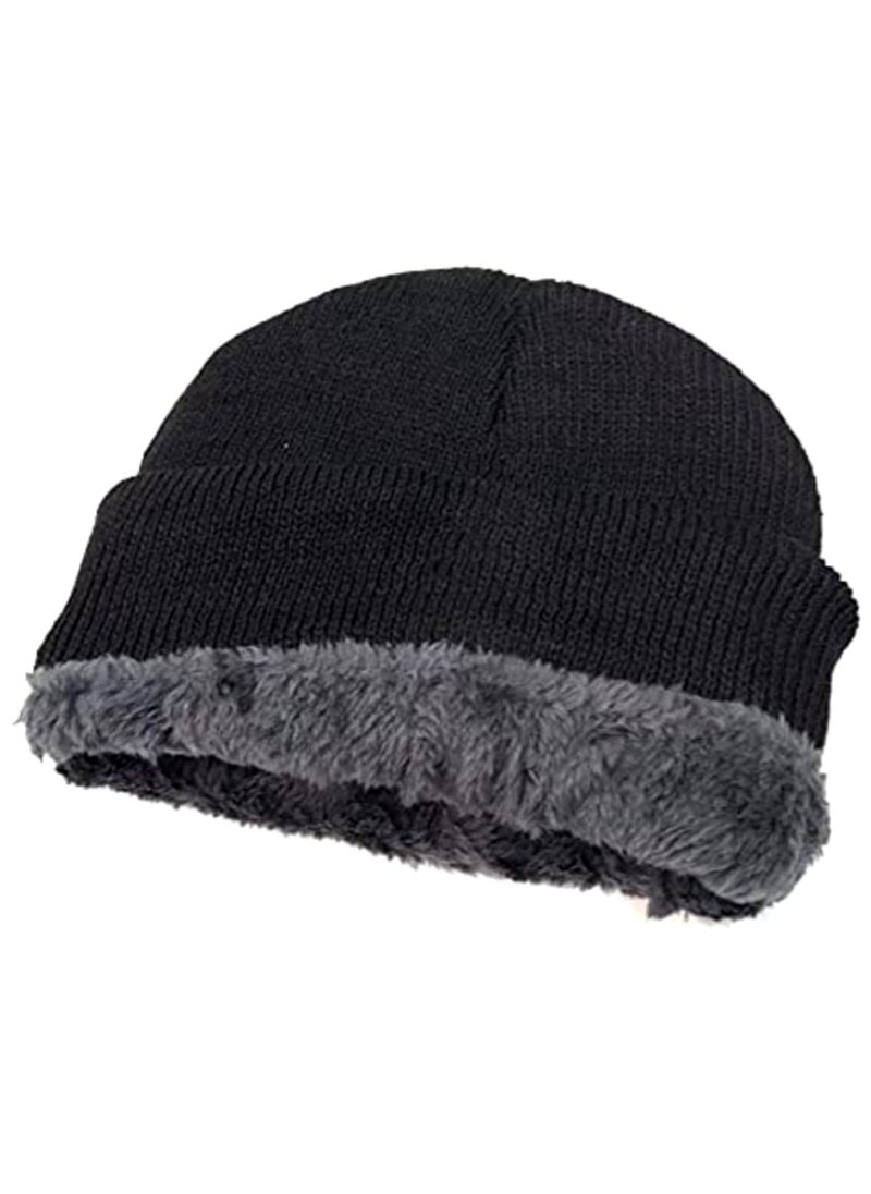 Generic - Winter Sport wool Head unisex ice cap beanie baded with fur, For cold weather with a high quality material padded with fur - Image 1