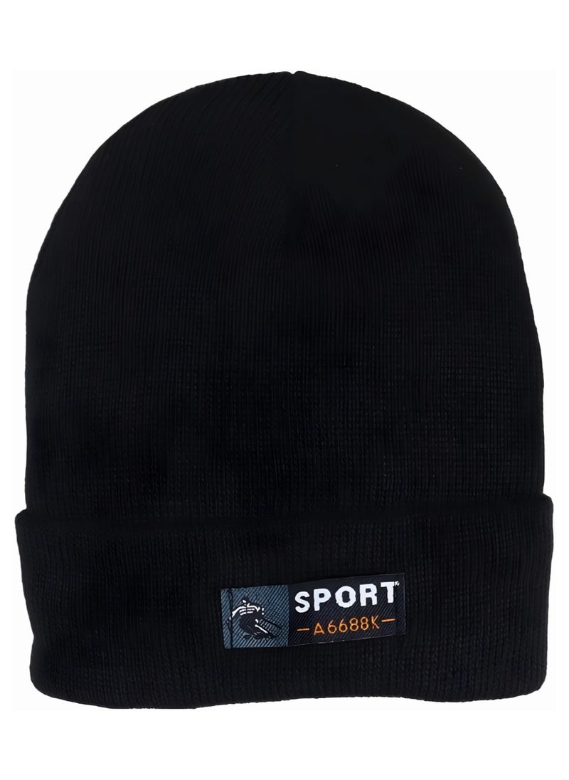 Generic - Winter Sport wool Head unisex ice cap beanie baded with fur, For cold weather with a high quality material padded with fur - Image 1