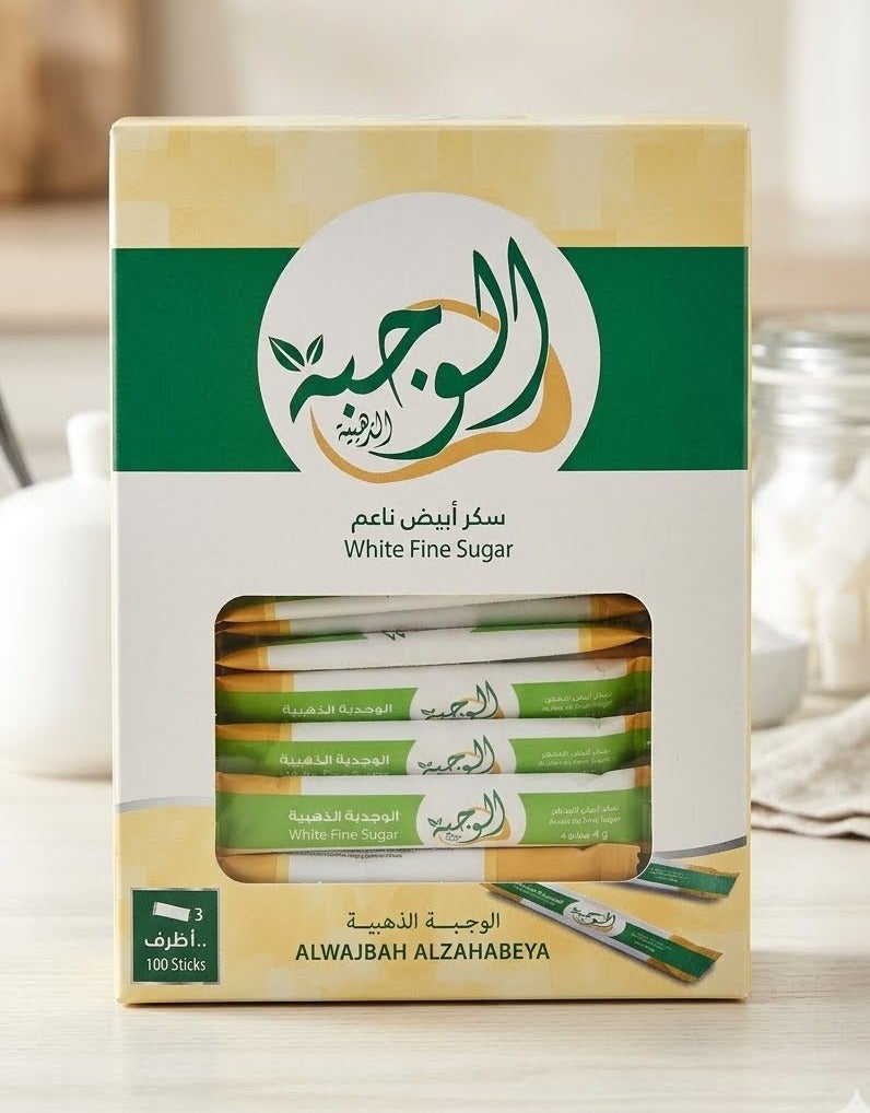 Fine white sugar, Golden Meal, 100 sachets