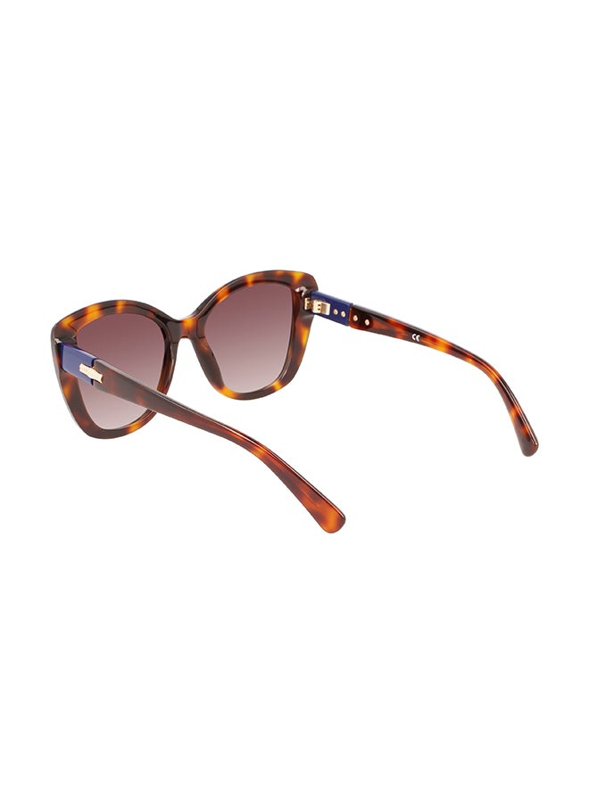 Longchamp نظارة شمسية بإطار الفراشة للحماية من الأشعة فوق البنفسجية للنساء - LO714S-230-5419 - مقاس العدسة: 54 ملم  - Image 3