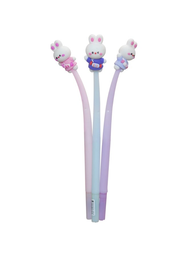 قلم حبر أسود مع أرنب  – قلم لطيف ل - Image 2