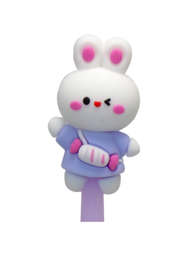 قلم حبر أسود مع أرنب  – قلم لطيف ل - Image 3