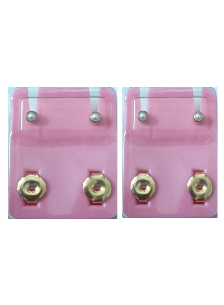Medisystem 2 Pairs Sterilized Earrings Studs