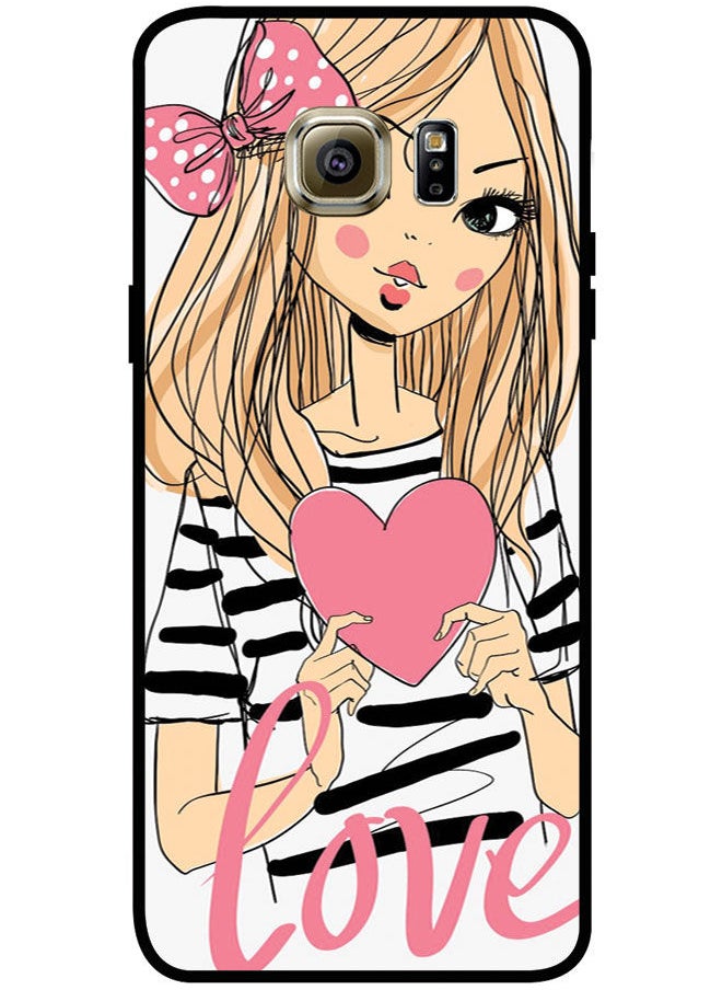 EYE CATCH - Protective Case Cover For Samsung Galaxy S6 Edge Plus Smart Series Printed Protective Case Cover for Samsung S6 Edge Plus Love - Image 1