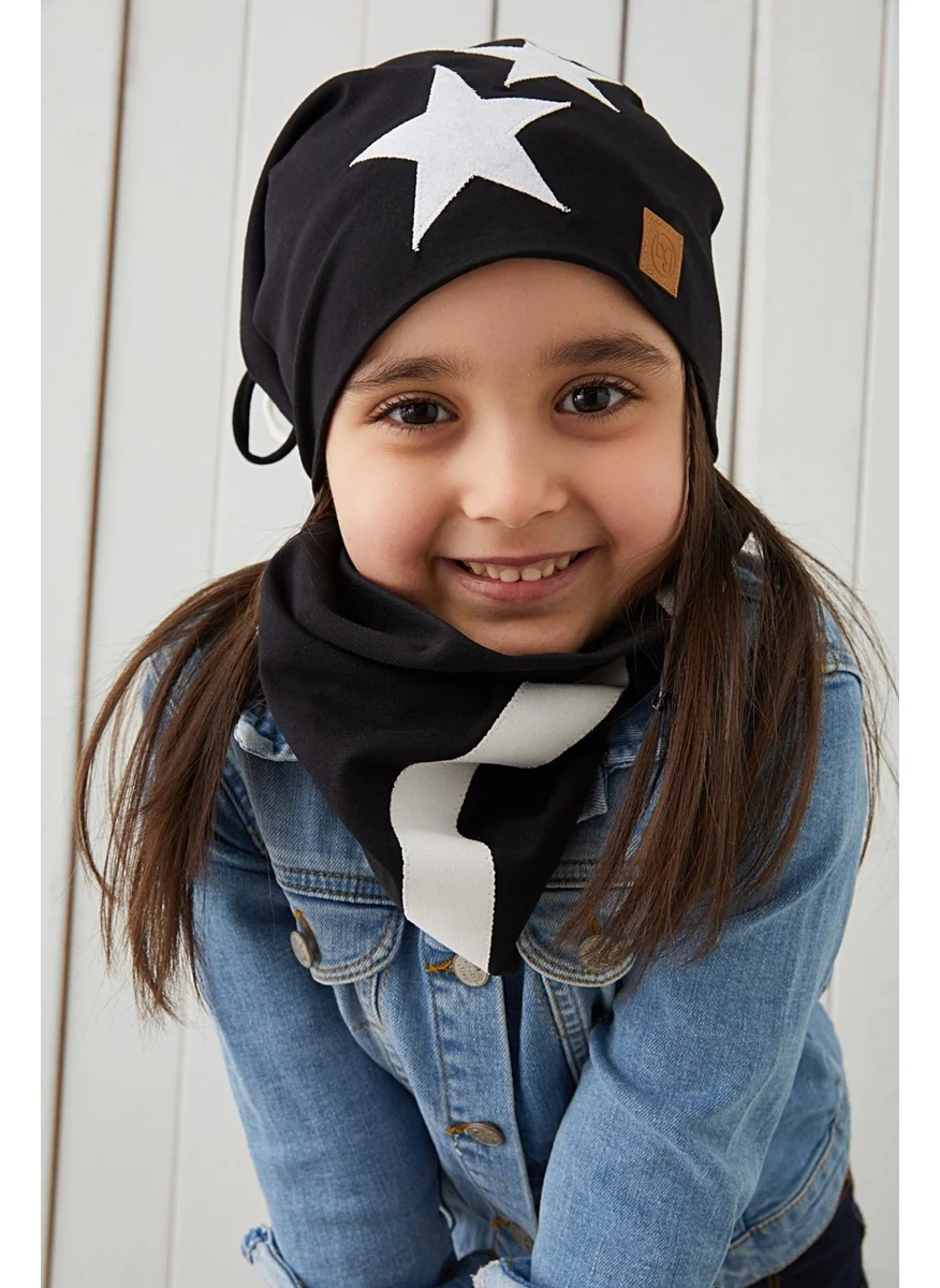 Babygiz Black White Fanatik Hat Beanie Soft Double Layer Sports Cotton Combed