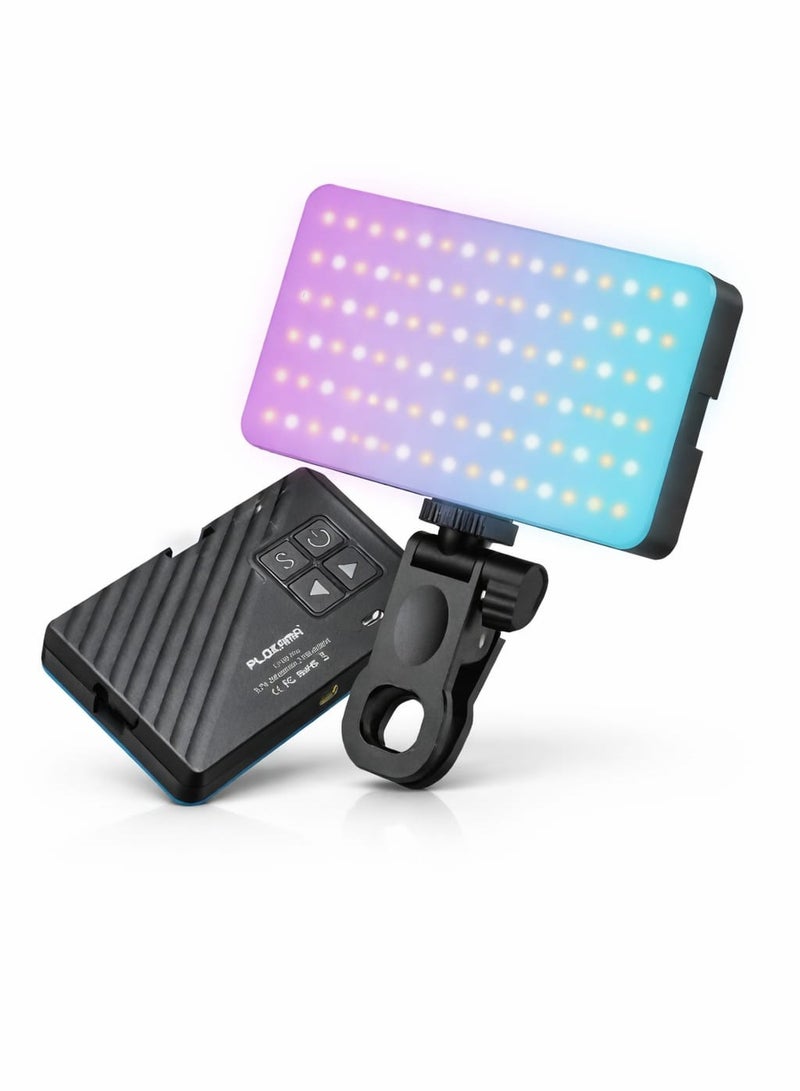 U160 Pro RGB LED Video Light Photography Fill Light for Mobile and Camera 2700-6500K 2000mAh Battery 1/4 Inch Mount Adjustable Angle Content Creator Live Streaming Light