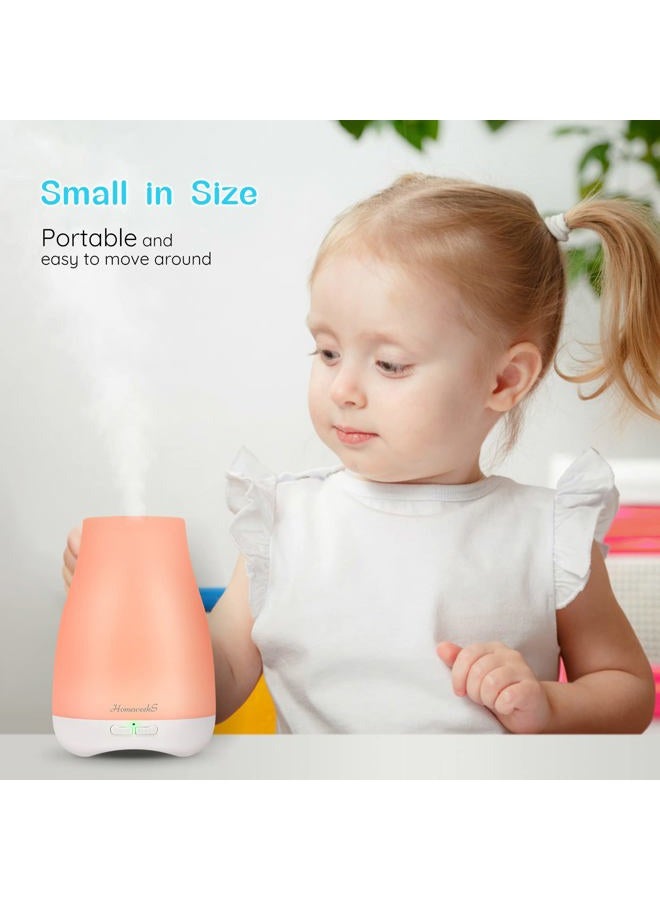 Homeweeks Diffusers, 100ml Colorful Essential Oil Diffuser with Adjustable Mist Mode,Auto Off Aroma Diffuser for Bedroom/Office/Trip - Image 4