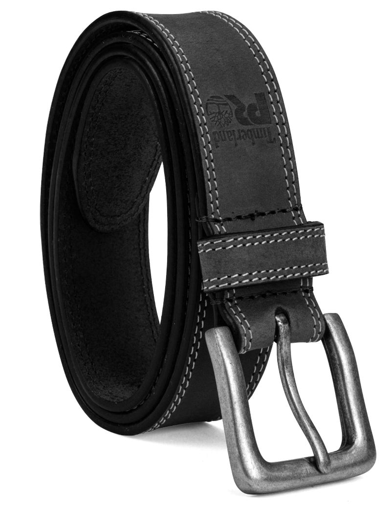 Timberland PRO Men's Leather Belt Black 52 - Image 1
