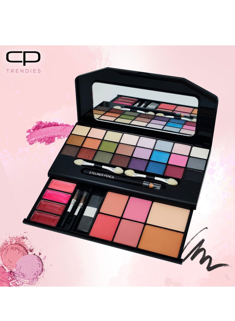 سي بي ترينديز مجموعة مكياج أنجيليك كلو - حزمة مكياج متكاملة بألوان رائعة للنساء من 87 قطعة | مجموعة مكياج الكل في واحد - Image 5