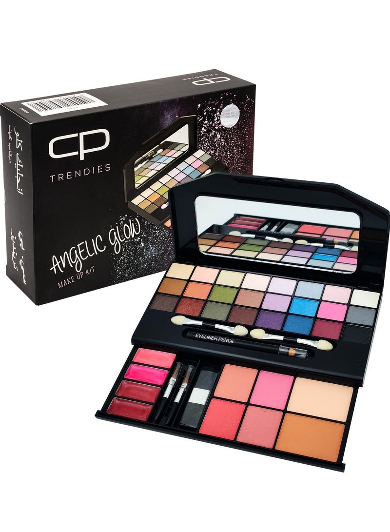 سي بي ترينديز مجموعة مكياج أنجيليك كلو - حزمة مكياج متكاملة بألوان رائعة للنساء من 87 قطعة | مجموعة مكياج الكل في واحد - Image 1
