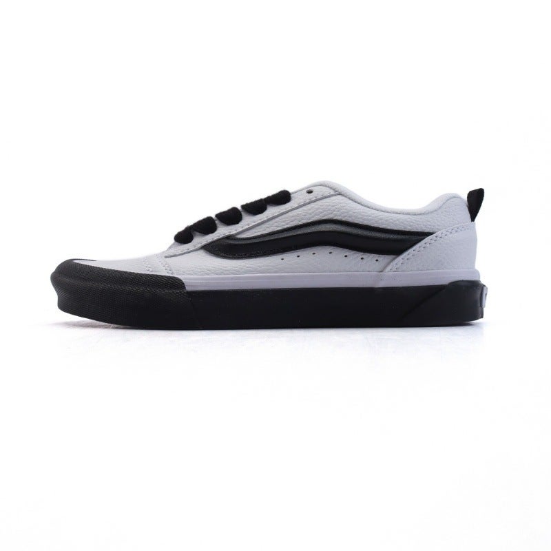 Fat Bread Knu Skool Men'S And Women'S Casual Thick Tongue Board Shoes Low Friction Sound Canvas Shoes - Image 5
