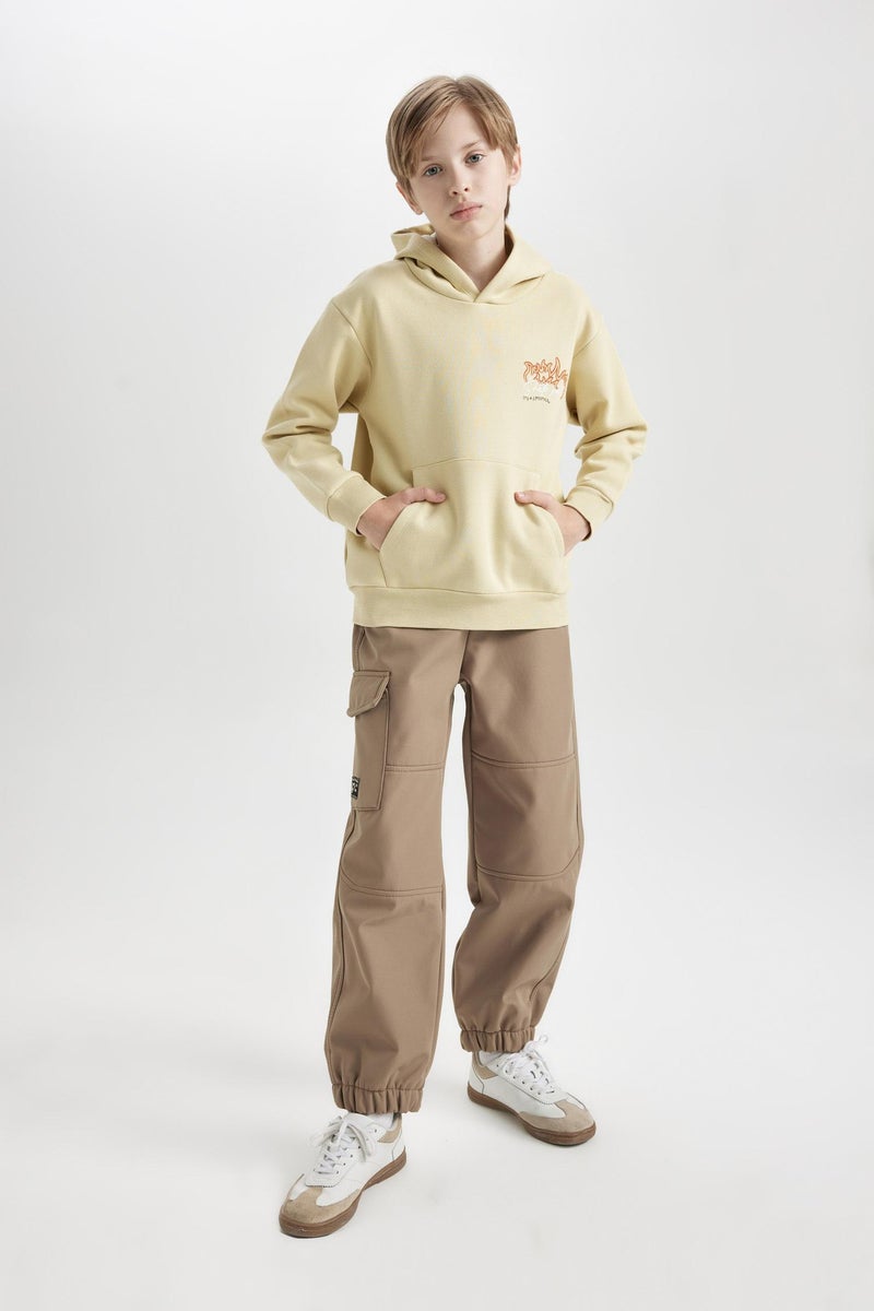 ديفاكتو بنطلون اولادي جوجر فيت قطيفة بجيب كارجو - Image 2