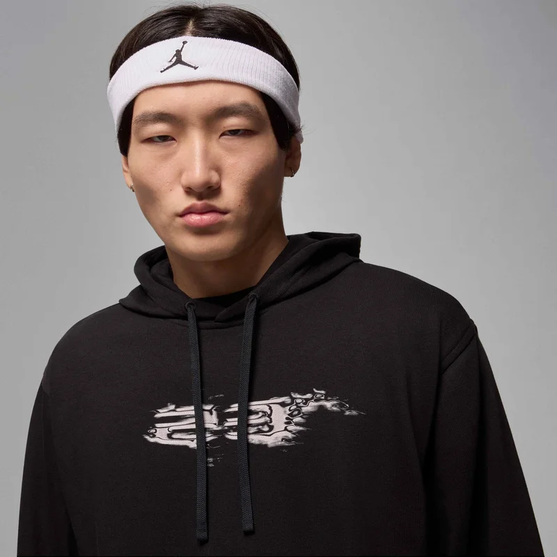 Jordan Black Men's Sport Crossover Dri-FIT Graphic Hoodie for Men | Best Price UAE