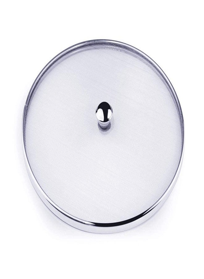 JGS Stainless Steel Net Cover Lid 23 CM with Knob for Patila Vessel Multi Purpose mesh lids for Utensils Jali lid for Kitchen (Small 23cm Dia._ Silver) -1 Piece - Image 1