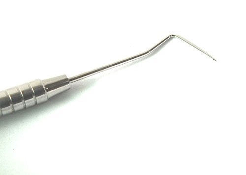 ADDLER DENTAL PROBE SMALL HEAD SINGLE ENDED SOLID PREMIUM 6 MM HANDLE. LIFE TIME ANTI RUSTING WARRANTY. - Image 2