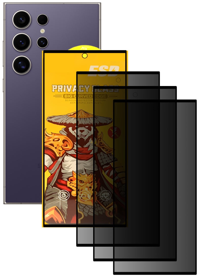 اي اس دي ثلاث قطع، واقي شاشة عالي الجودة لهاتف آسامسونج جالاكسي S24 الترا - Image 1