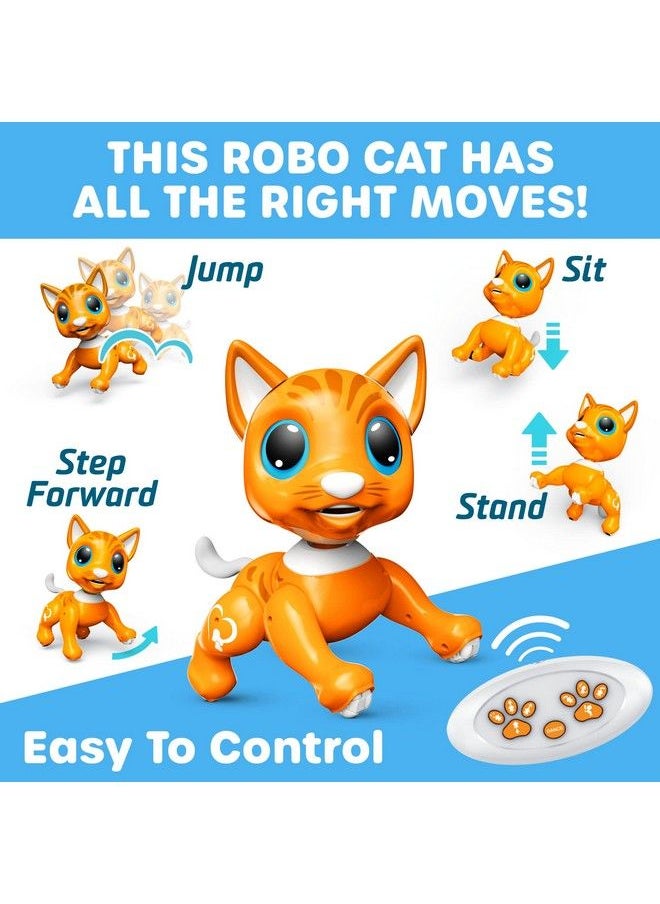 Power Your Fun Robo Pets Cat For Girls And Boys Remote Control Robot Toy Interactive Hand Motion Gestures Robot Toys Smart Stem Toy Programmable Treats Walking Dancing Robot Pet For Kids Robot Cat  - Image 4