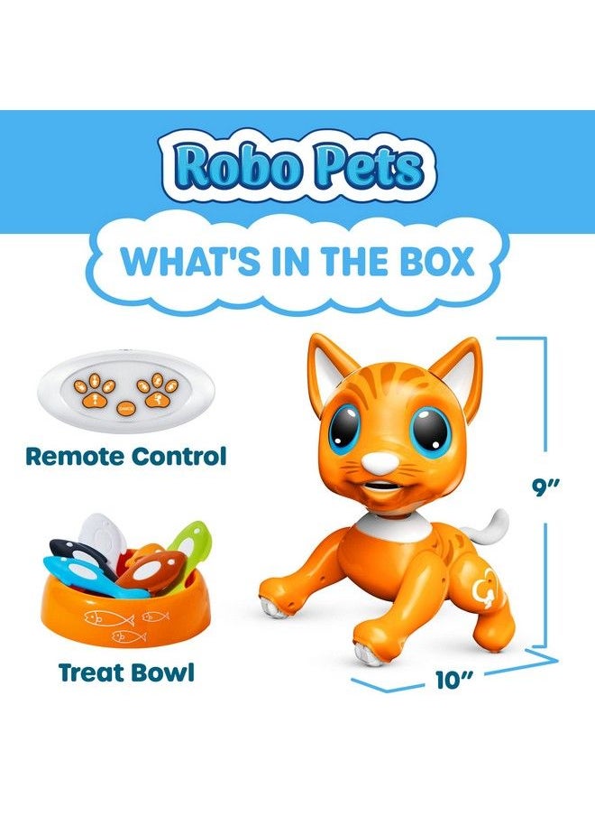 Power Your Fun - Robo Pets Cat For Girls And Boys Remote Control Robot Toy Interactive Hand Motion Gestures Robot Toys Smart Stem Toy Programmable Treats Walking Dancing Robot Pet For Kids Robot Cat - Image 1
