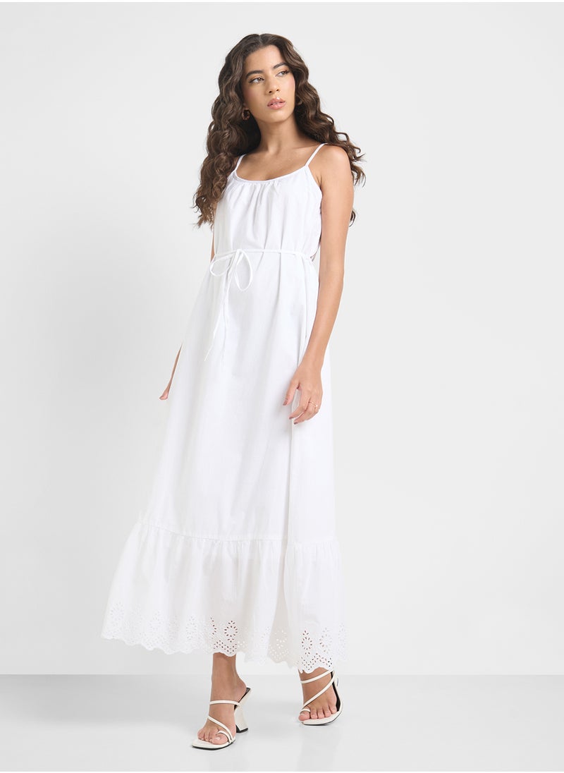 ONLY - Strappy Drawstring Detailed Dress - Image 1