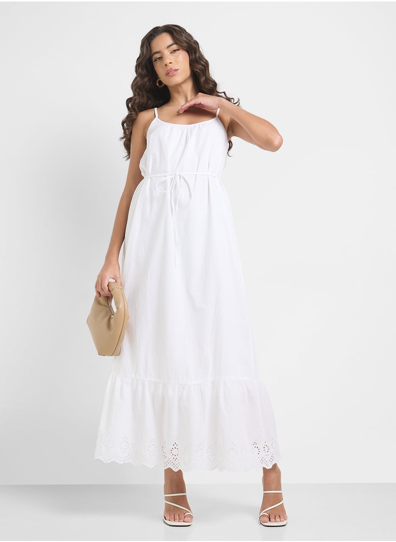 ONLY - Strappy Drawstring Detailed Dress - Image 1