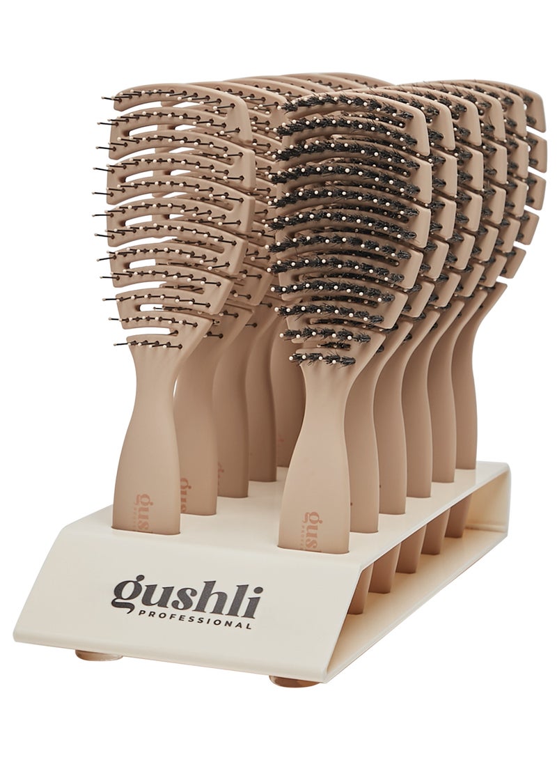 gushli Heat X-treme FV1 Vent Brush Nylon for speeds up blow-drying and detangling - Image 4