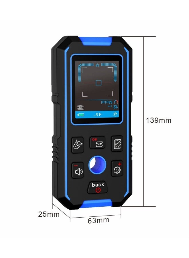 Stud Finder for Walls Rechargeable Stud Scanner Wall Metal Detector for Wood Magnetic Metal AC Wire Support Voice Broadcast HD LCD Screen  - Image 3