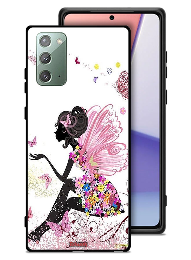 Tolwak Samsung Galaxy Note 20 Protective Case Cover Butterfly Girl Artwork - Image 1