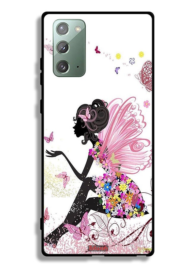 Tolwak Samsung Galaxy Note 20 Protective Case Cover Butterfly Girl Artwork - Image 2